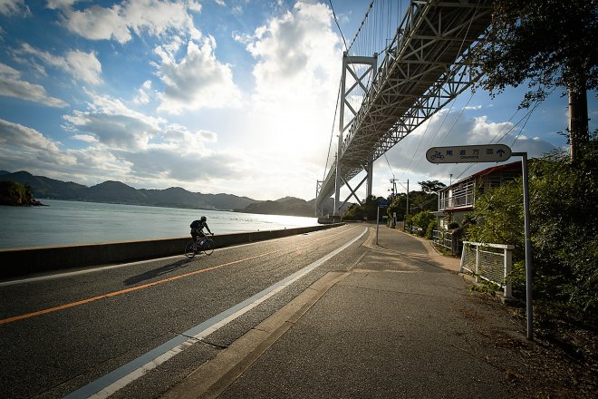 島波海道的單車風景
