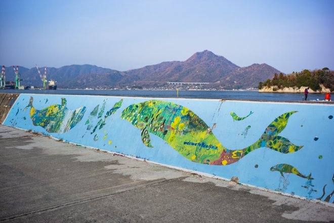 生名島防波堤藝術『大家的鯨魚』